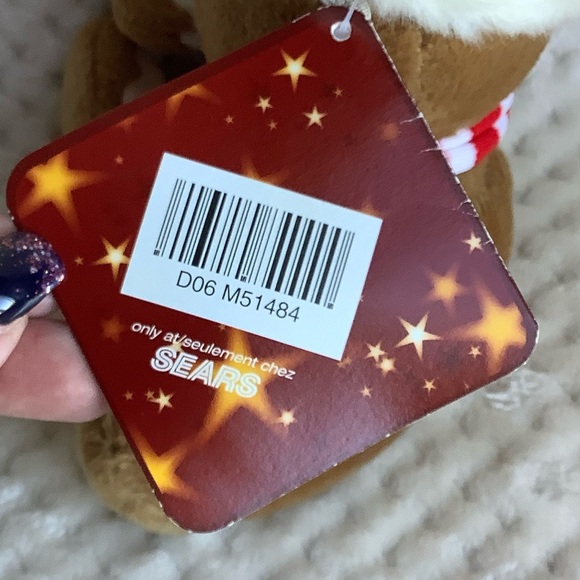 SEARS Plush Gingerbread in Santa Hat Ginger Bell 2004 Charity Stuffed Toy - Picture 6 of 9